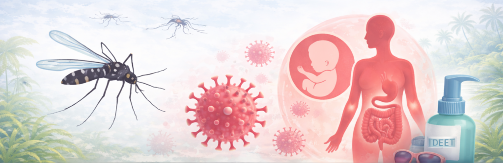 Zika virus overdracht door muggen.